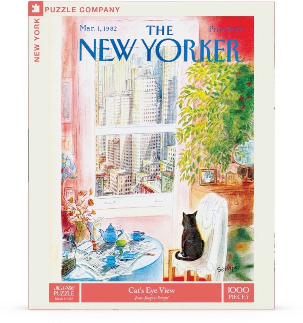 New York Puzzle Company Cat's Eye View 1000 Piece Piece Jigsaw Puzzle